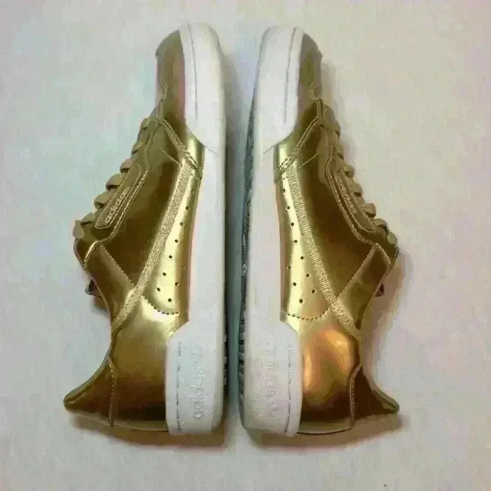 ADIDAS Continental 80 Shoe Metallic With Retro Fitness Style Womens Size 8.5